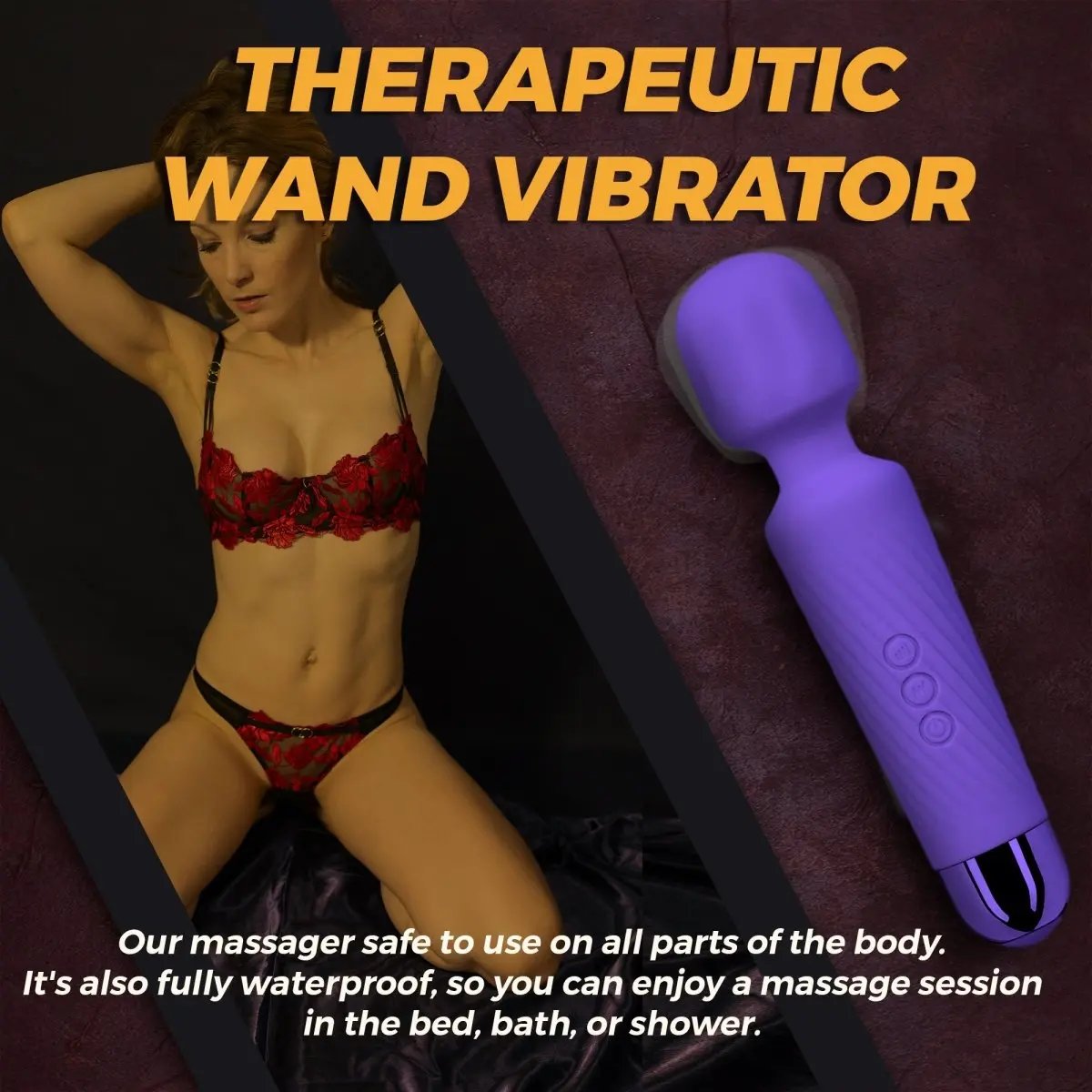 Love Salve Wand Massager - Silent Waterproof Design Ideal for Stress Relief - Love Salve